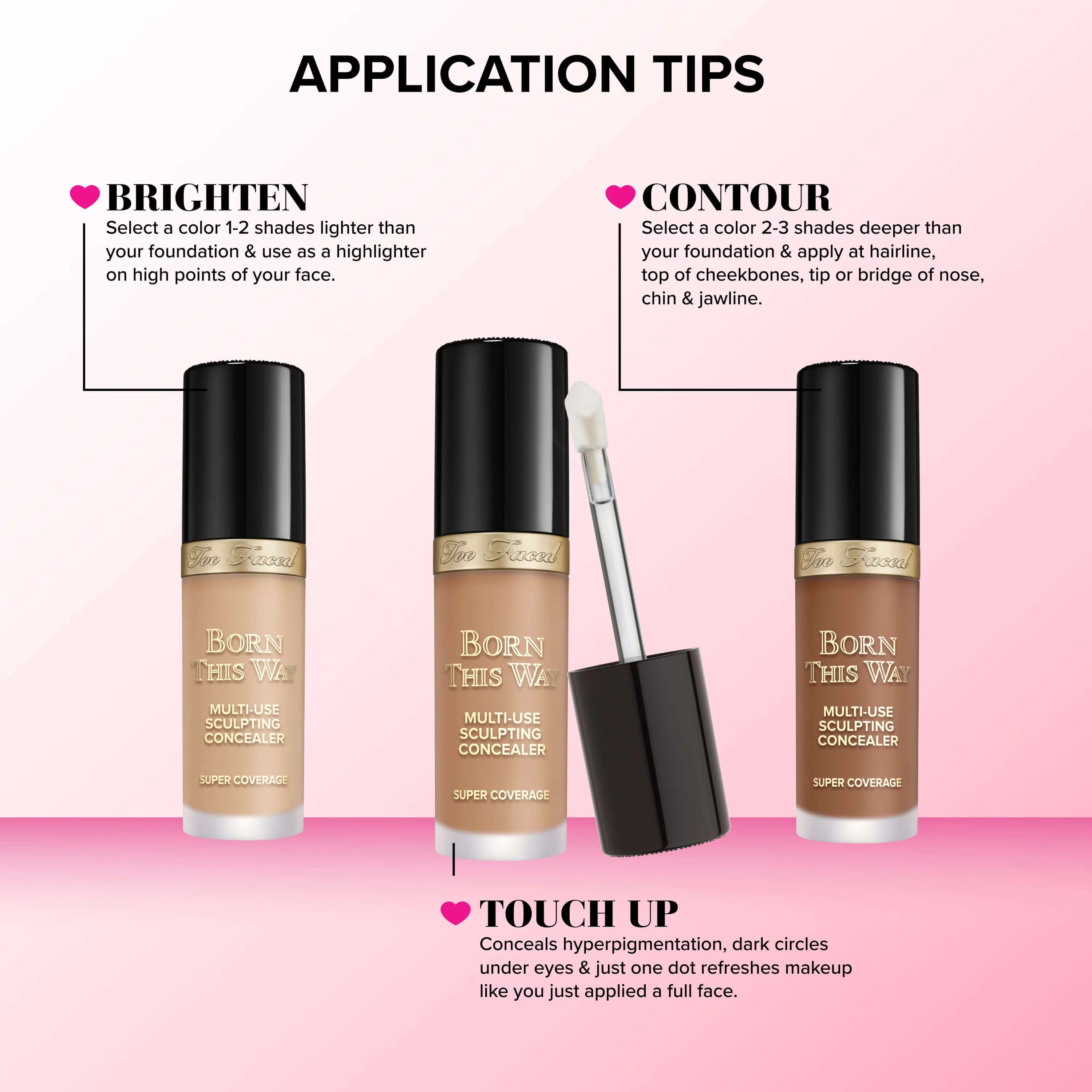 Born This Way Super Coverage Multi-Use ConcealerBorn This Way Super Coverage Multi-Use Concealer Black