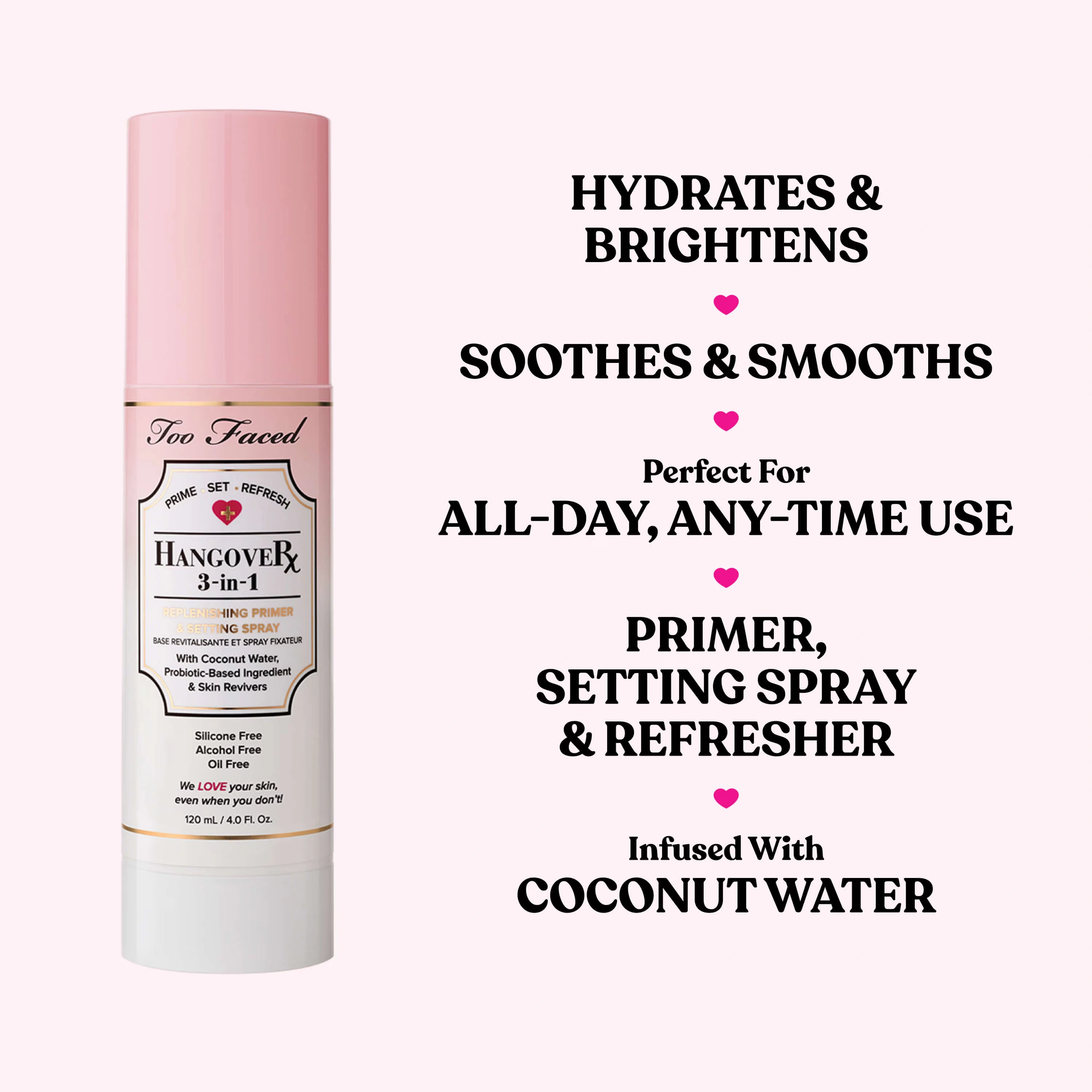 Travel Size Hangover 3-in-1 Primer & Setting SprayTravel Size Hangover 3-in-1 Primer & Setting Spray